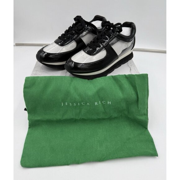Jessica Rich Shoes - Jessica Rich Women's Sneakers Transparent Black Size EU 39 USA 8.5 New